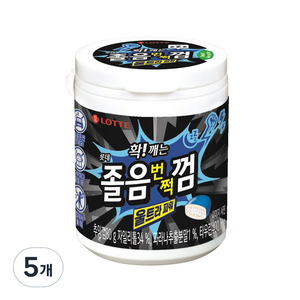 롯데웰푸드 확 깨는 졸음번쩍껌 울트라 파워, 80g, 5개