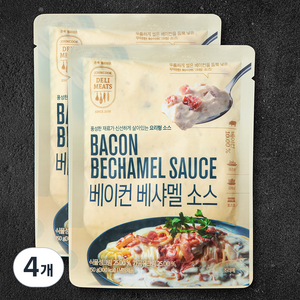 존쿡델리미트 베이컨 베샤멜 소스, 150g, 4개