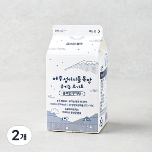 제주성이시돌목장 요거트, 450ml, 2개