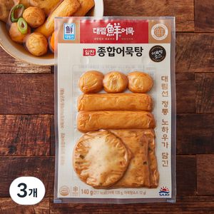 대림선 알찬 종합어묵탕, 140g, 3개