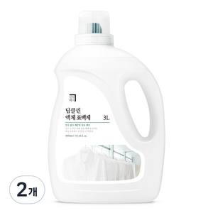 살림백서 딥클린 액체 표백제, 3L, 2개