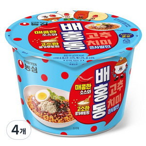 배홍동 큰사발면 116g, 4개