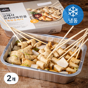 고래사어묵 바로 끓여먹는 꼬치어묵전골 & 유부주머니 2~3인분 (냉동), 520g, 2개