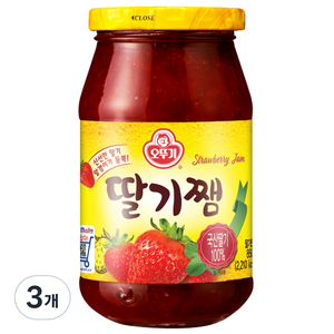 오뚜기 딸기쨈, 850g, 3개