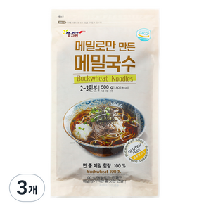 효자원 메밀로만 만든 메밀국수, 500g, 3개