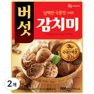 청정원 버섯감치미, 500g, 2개