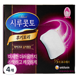 시루콧토 후키토리 화장솜, 32개입, 4개