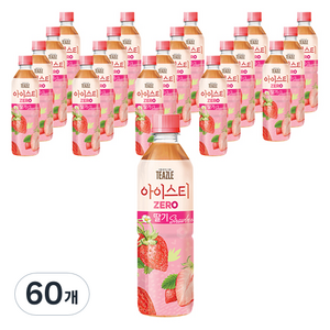 티즐 아이스티 제로 딸기, 500ml, 60개