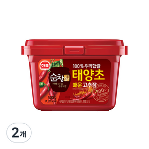 순창궁 우리햅쌀 태양초 매운고추장, 500g, 2개