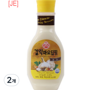 오뚜기 갈릭마요 딥핑소스, 240g, 2개