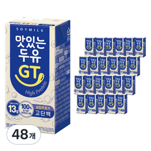 맛있는두유GT 고단백, 190ml, 48개