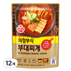 오뚜기 의정부식 부대찌개, 500g, 12개