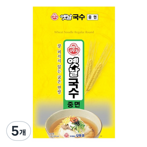 오뚜기옛날 국수중면, 3kg, 5개