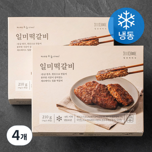 일상적미식 일미 떡갈비 3입 (냉동), 210g, 4개