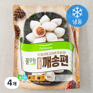 풀무원 우리쌀 깨송편 (냉동), 500g, 4개