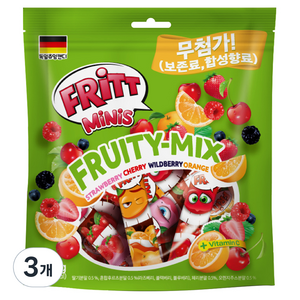 FRITT 미니 츄잉 젤리, 3개, 350g