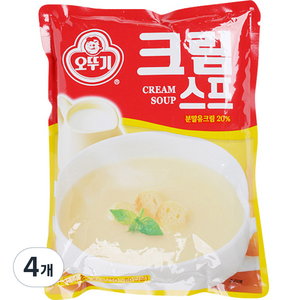 오뚜기 크림 스프, 1kg, 4개