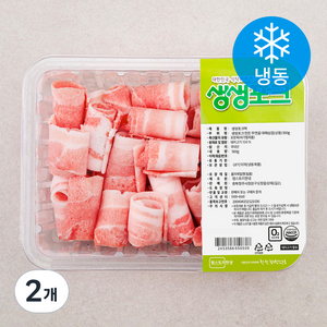 생생포크 한돈 무연골 대패 삼겹살 (냉동), 500g, 2개