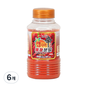 첫맛 캡사이신 분말, 400g, 6개