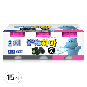 물먹는하마 참숯 제습제 본품, 280g, 15개