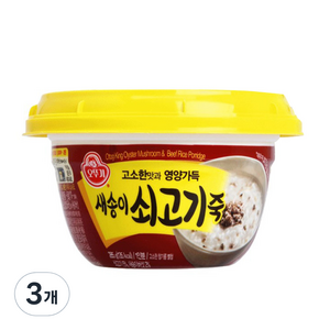 오뚜기 새송이 쇠고기죽, 285g, 3개