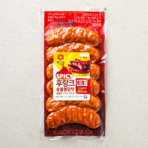 백설 SPICY 후랑크 숯불불닭맛, 120g, 1개