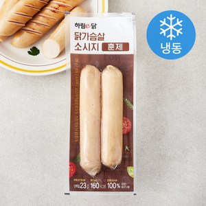 하림e닭 닭가슴살 소시지 훈제 (냉동), 120g, 1개