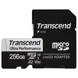 트랜센드 340S Ulta Pefomance 마이크로SD 메모리카드 TS256GUSD340S, 256GB, 1개