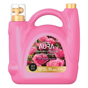 AURA 프리미엄 초고농축 섬유유연제 프레쉬 만다린 본품, 5.5L, 1개