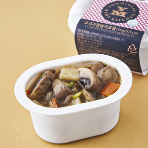 얌이밀 소고기양송이조림, 100g, 1개