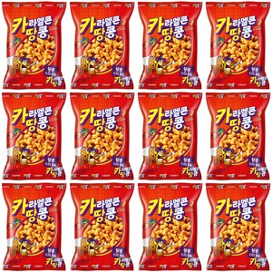 카라멜콘 땅콩, 125g, 12개