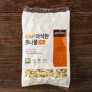 맑은물에 그리너리 GAP 인증 아삭한 콩나물, 500g, 1개