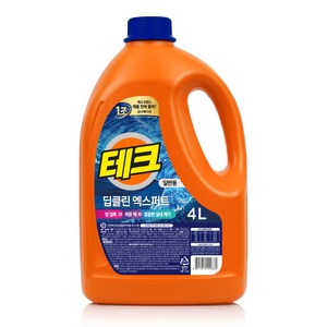 테크 딥클린 엑스퍼트 액상세제 본품, 4L, 1개