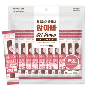 네츄럴랩 앉아바 스낵 강아지간식 스틱 30p, 연어, 1개