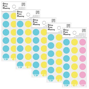 쁘띠팬시 오피스포인트 마스킹 스티커 6매, S301A, 5개
