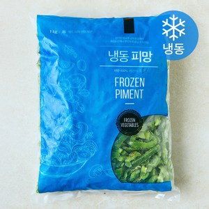 글로벌냉동식품 중국산 청피망 슬라이스 (냉동), 1개, 1kg