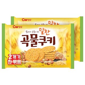 청우식품 알찬곡물쿠키, 200g, 2개