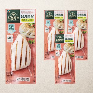 THE더건강한 닭가슴살 직화통살구이, 100g, 4개