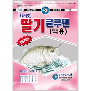 신기산업 딸기 글루텐 덕용 떡밥, 1개, 350g