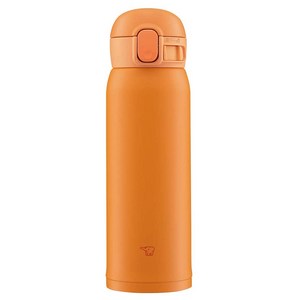 조지루시 심리스 보온보냉 원터치 텀블러, 오렌지(DA), 480ml, 1개