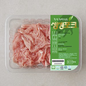 생생포크 무항생제 인증 등심 불고기용 (냉장), 500g, 1개