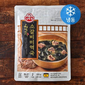 오뚜기 청담미역 소갈비 미역국 2인분 (냉동), 500g, 1개