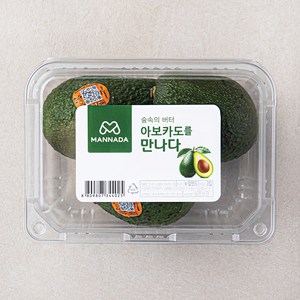 만나다 뉴질랜드산 아보카도 3입, 600g, 1팩