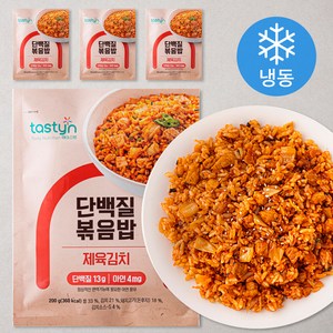 테이스틴 단백질 볶음밥 제육김치 (냉동), 200g, 4개