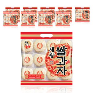 제왕 쌀과자 원형 바삭한맛, 270g, 10개