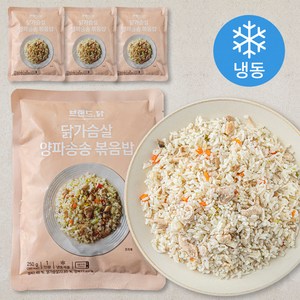 브랜드닭 닭가슴살 양파송송 볶음밥 1인분 (냉동), 250g, 4팩