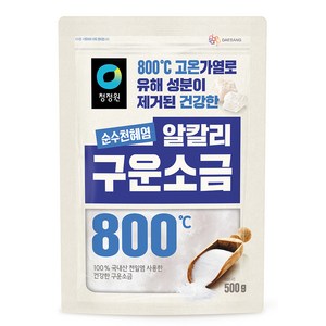 청정원 순수천혜염 알칼리 구운소금, 1개, 500g