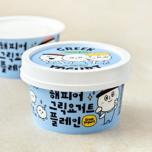 해피어 그릭요거트 플레인, 100g, 1개