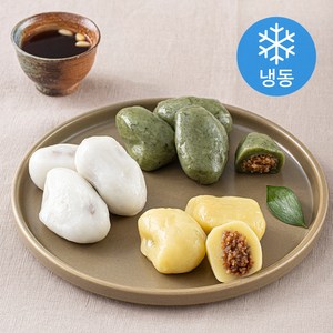 시루조아 찹쌀 흰송편 50g x 3개 + 단호박송편 50g x 2개 + 쑥송편 50g x 2개 세트 (냉동), 2팩