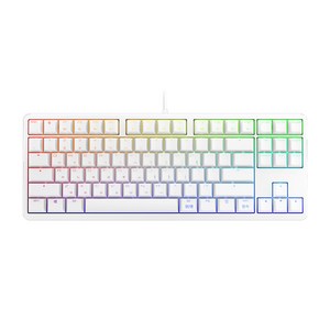 CHERRY 기계식 유선 텐키리스 키보드, 화이트, G80-3000S TKL RGB, 갈축